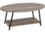 Household Essentials Jamestown 39.38"W x 23.5"D Laminate Coffee Table, Ashwood/Black (8081-1)