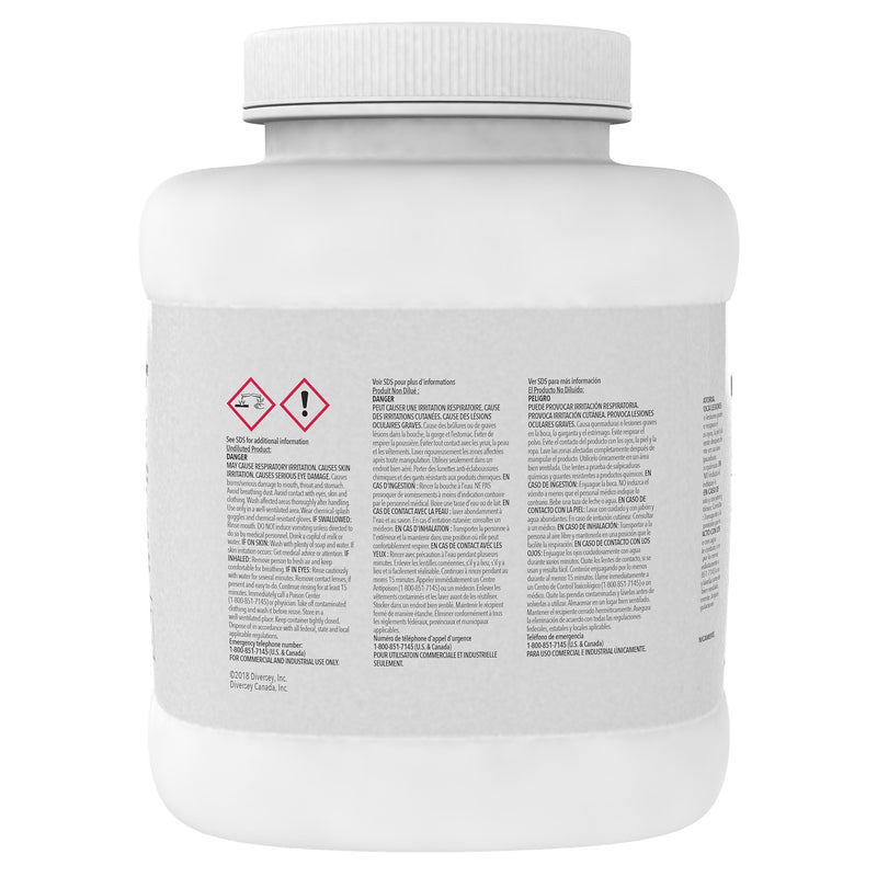 Diversey® Beer Clean Glass Cleaner, Unscented, Powder, 4 Lb. Container