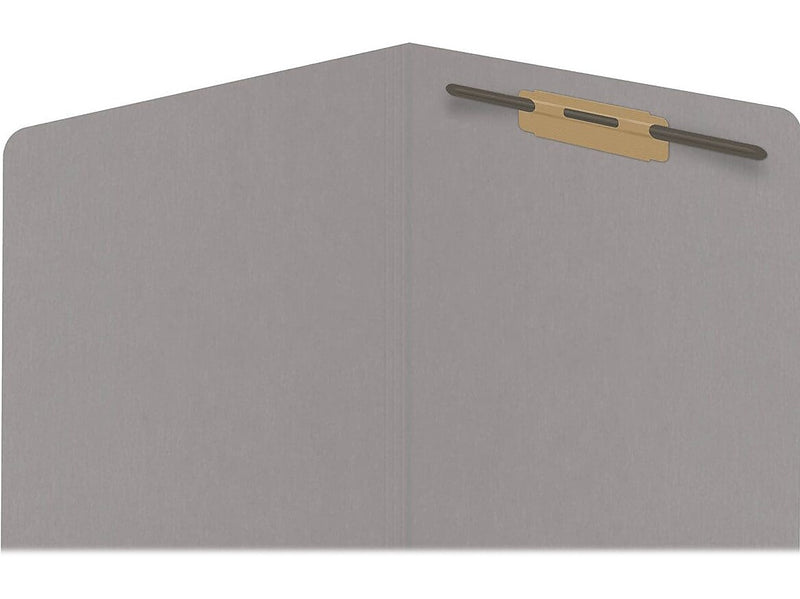 Medical Arts Press Reinforced End Tab File Folder, Straight Cut, Letter-Size, Gray, 50/Box (S-01501-GRY)