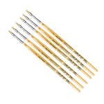 da Vinci JUNIOR BORSTE Tempera Synthetic Student Brush, 6 Brushes/Pack (DVXVA3292-6)