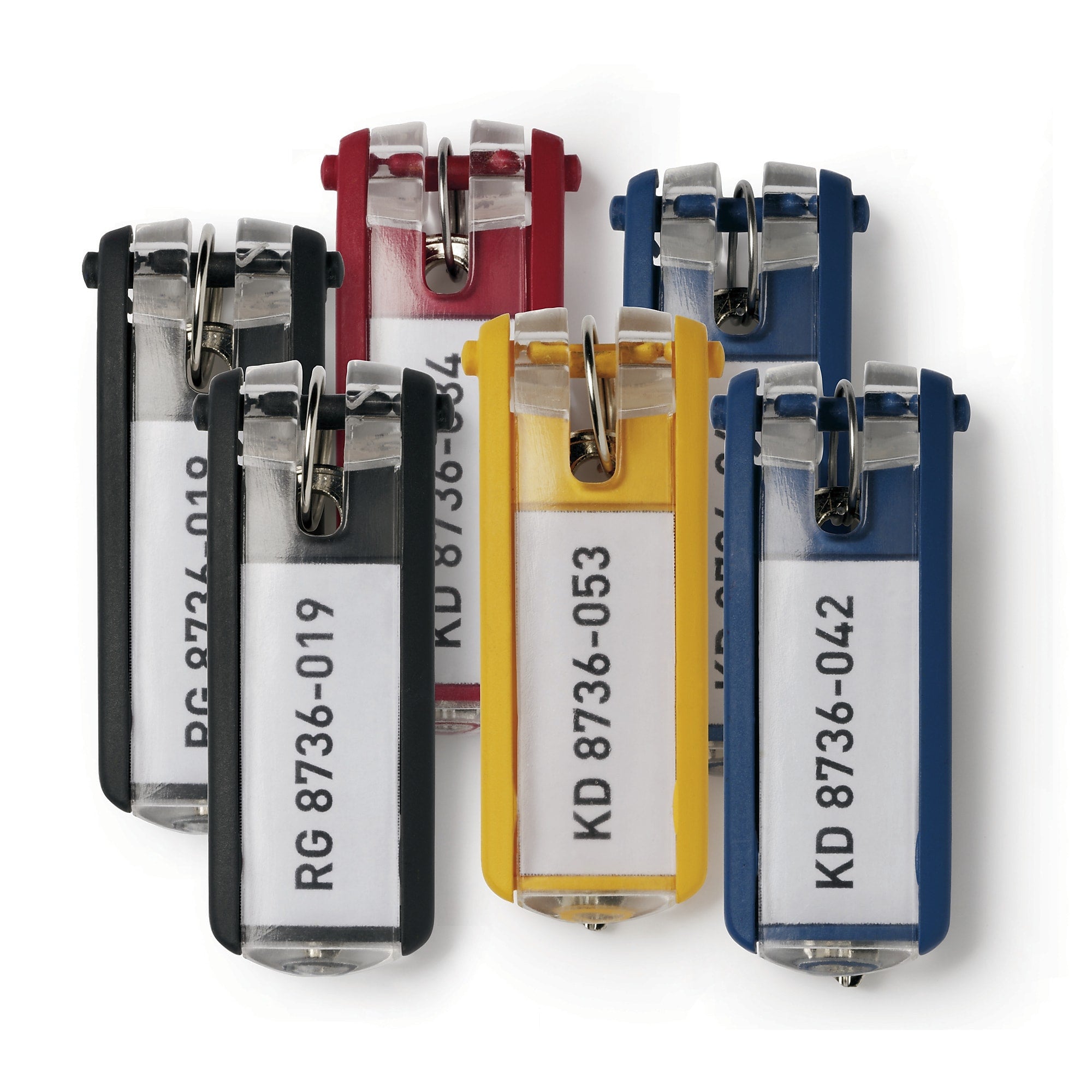 Durable Key Tags, Assorted Colors, 24/Pack (1949-00)