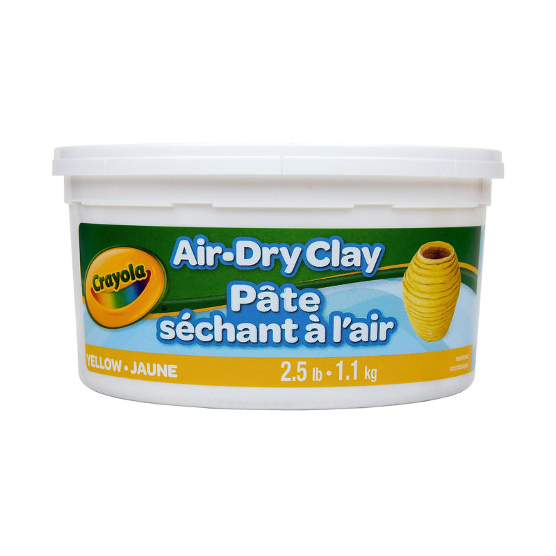 Crayola Air Dry Clay, Yellow, 4/Bundle (BIN575134-4)