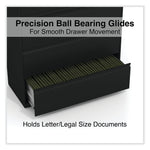Alera 5-Drawer Lateral File Cabinet, Letter/Legal Size, Lockable, 67.63"H x 42"W x 18.63"D, Black (ALEHLF4267BL)