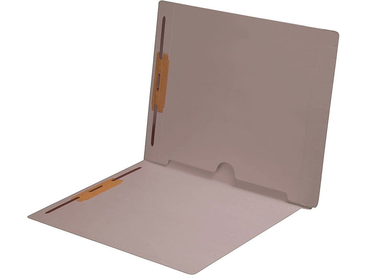 Medical Arts Press End Tab File Folder, Straight Cut, Letter-Size, Gray, 250/Carton (S-09019-GRY-B)