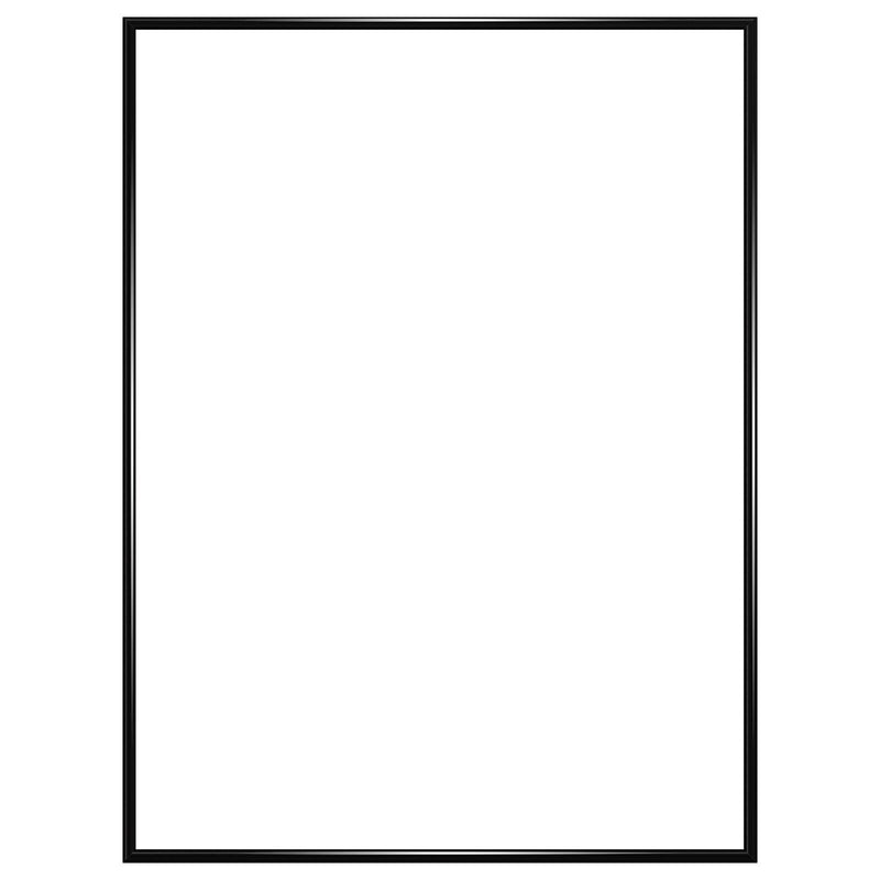 Excello Global Products 12" x 18" Plastic Poster Frame, Black  (SPLS-PPFRM-1218)