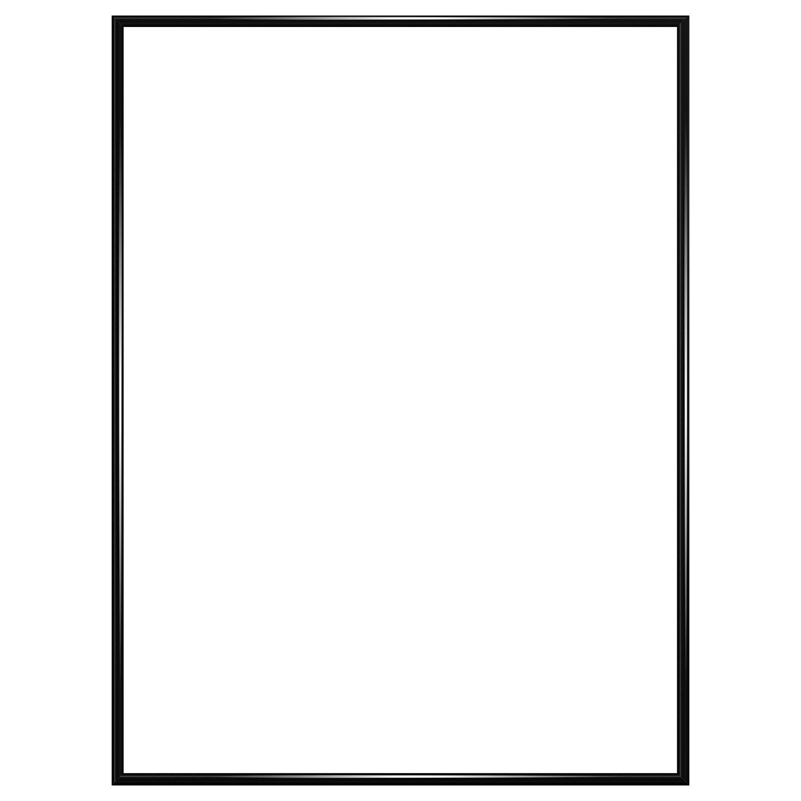 Excello Global Products 24" x 36" Plastic Poster Frame, Black  (SPLS-PPFRM-2436)