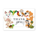 Great Papers Whimisical Animal Pals General Use Thank You Notecard Kits, Multicolored, 24/Pack (2025026)