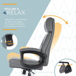 Click365 Classic Ergonomic Bonded Leather Executive Big & Tall Chair, 350 lb. Capacity, Gray (CCHR10023D)