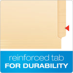Pendaflex End Tab File Folder, Straight Cut, Legal Size, Manila, 100/Box (H210D)