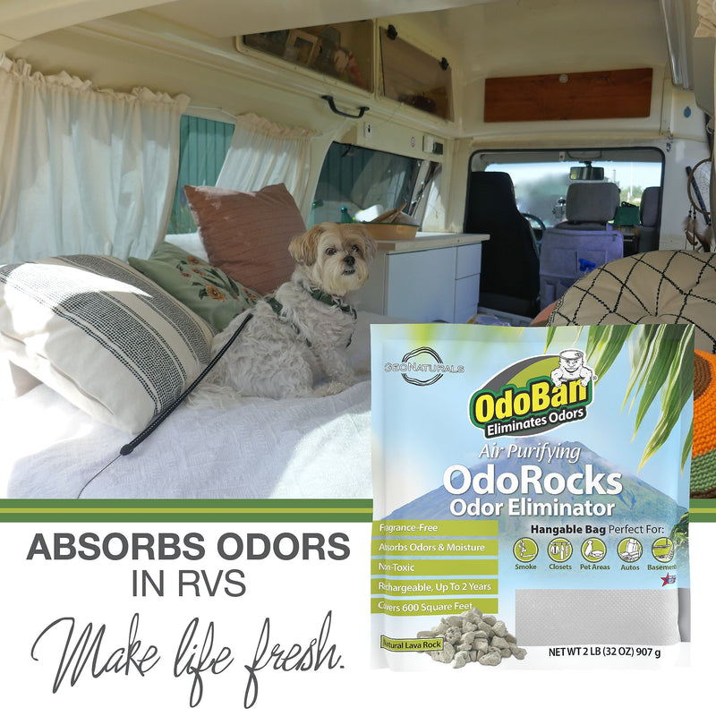 OdoBan Air Purifying OdoRocks Deodorizer Solid, 32 oz. (979561-2P)