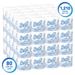 Scott Essential Recycled Toilet Paper, 1-ply, White, 1210 Sheets/Roll, 80 Rolls/Case (05102)