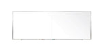Ghent Two-Piece M1 Magnetic Porcelain Dry-Erase Whiteboard, Anodized Aluminum Frame, 4'H x 15' 4"W (M1-415-4-2P)