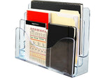 Azar Brochure Holder, Clear Plastic (250099)