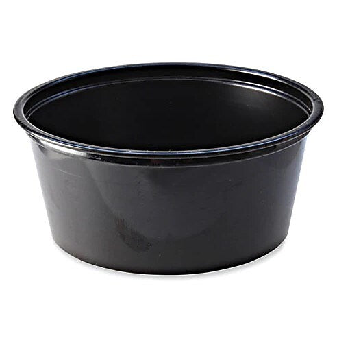 Portion Cups, 3.25 oz., Black, 20/Carton (FABPC325B)