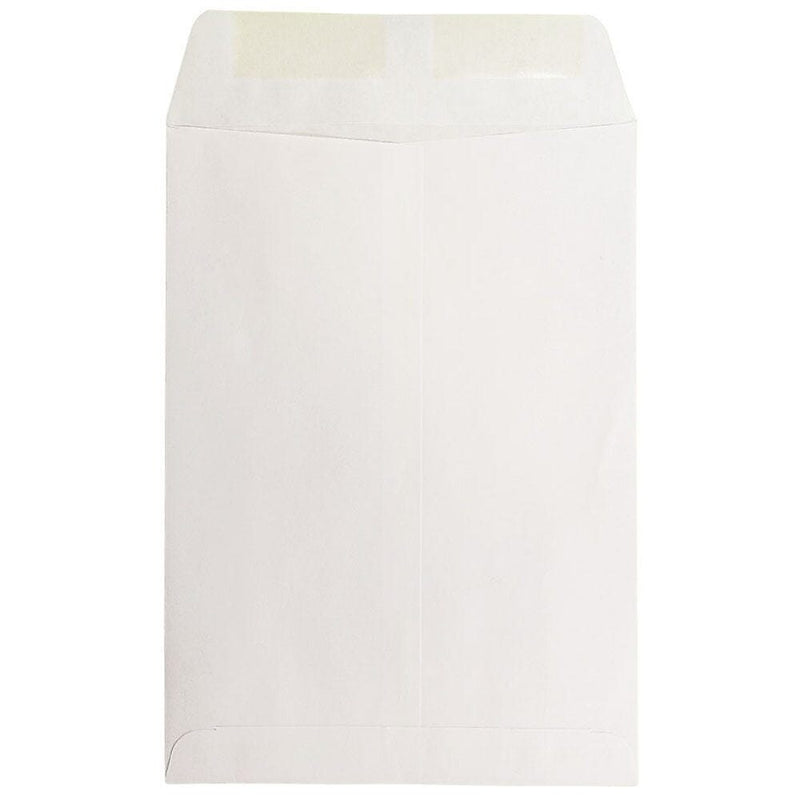 JAM Paper Booklet Envelope 10 1/2" x 7 1/2", White, 100/Pack (4120j)