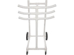 Champion Sports Hoop Storage Cart, White (HCRACK)