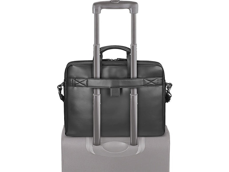 Solo New York Murray Vinyl Briefcase, Laptop Compatible, Black (VNL100-4)