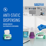 Kimtech SCIENCE KIMWIPES Delicate Task Durable Fibers Cleaning Wipers, 8.4" x 4.4", White, 280 Wipers/Box, 60/Carton