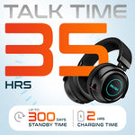 Delton G520 Wireless Noise Canceling Bluetooth Stereo Business/Gaming Over-the-Ear Computer Headset, Black (DBHG520)