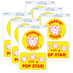 Trend Enterprises Poppin' Good Vinyl Stickers, Multicolored, 2/Pack, 6/Packs/Bundle (T-62009-6)