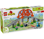 LEGO DUPLO Town Train Bridge and Tracks Expansion Set, 42 Pieces (10426)