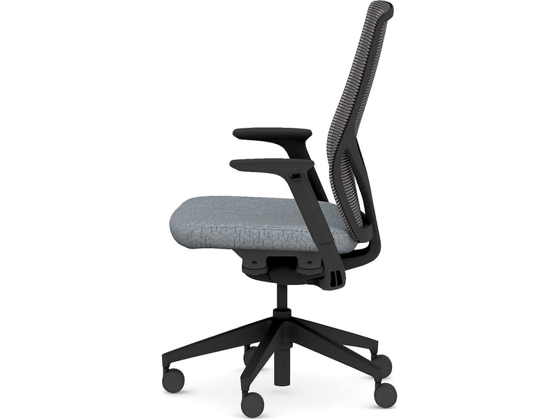 HON Flexion Fabric/Mesh Task Chair, Basalt/Black (HFXT1.F0.STC.A.H.IM.APX25.NL.SB.T)