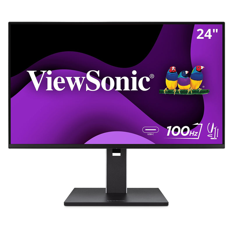 ViewSonic Ergonomic 24" 100Hz LCD Monitor, Black (VG2452)