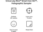 Cricut Joy Xtra Smart Iron-On Holographic Die Cutting Heat-Transfer Vinyl, Assorted Colors, 3/Pack (2010397)