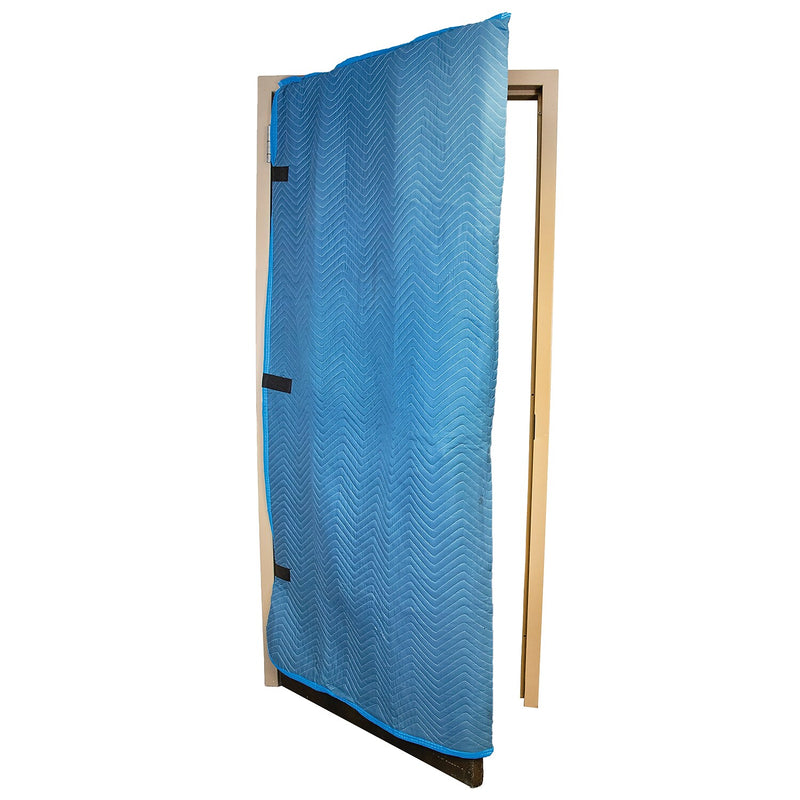 Monster Trucks 78" x 79" Padded Door Cover, Blue (MT10122)