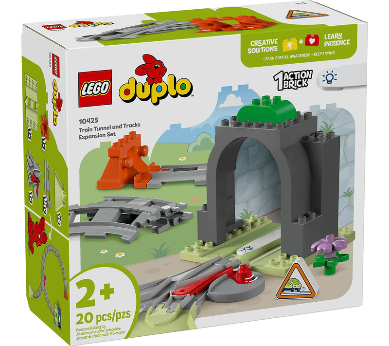 LEGO DUPLO Town Train Tunnel and Tracks Expansion Set, 20 Pieces (10425)
