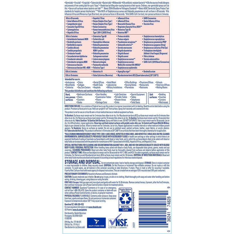 Lysol Professional Cleaner Disinfectant, Crisp Linen, 19 Oz. (36241-74828)