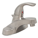 PROFLO 1.2 GPM Centerset Bathroom Faucet with Pop-Up Drain Assembly (PFWSC3017ZBN)