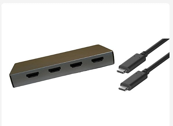 4XEM 6-in-1 4 HDMI port USB-C Dock (4XUSBCHUB09)