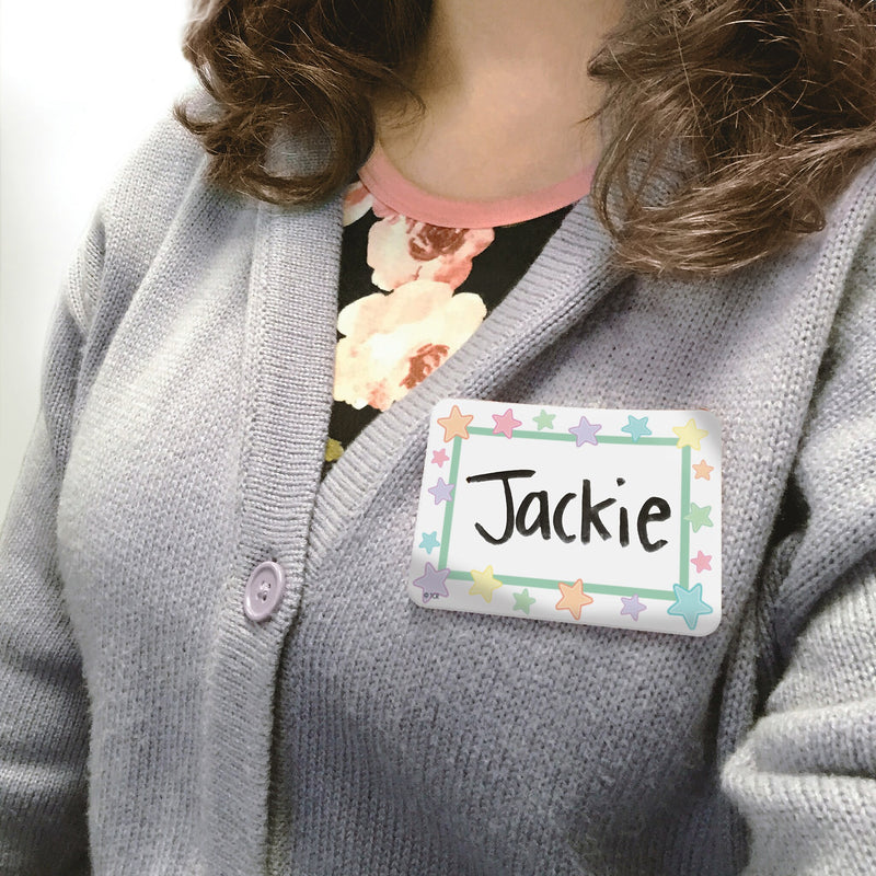 Teacher Created Resources Pastel Pop School Name Tags, 5.25" x 4.38", 216/Pack, 6 Packs/Bundle (TCR8421-6)