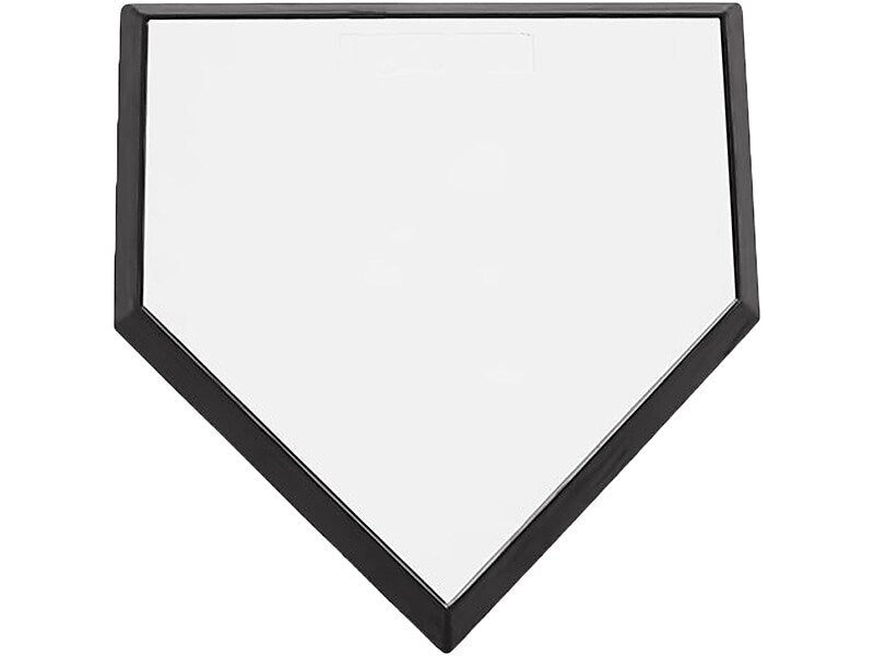 Champion Sports Pro Bury-All Baseball Home Plate, Black/White (BH86)