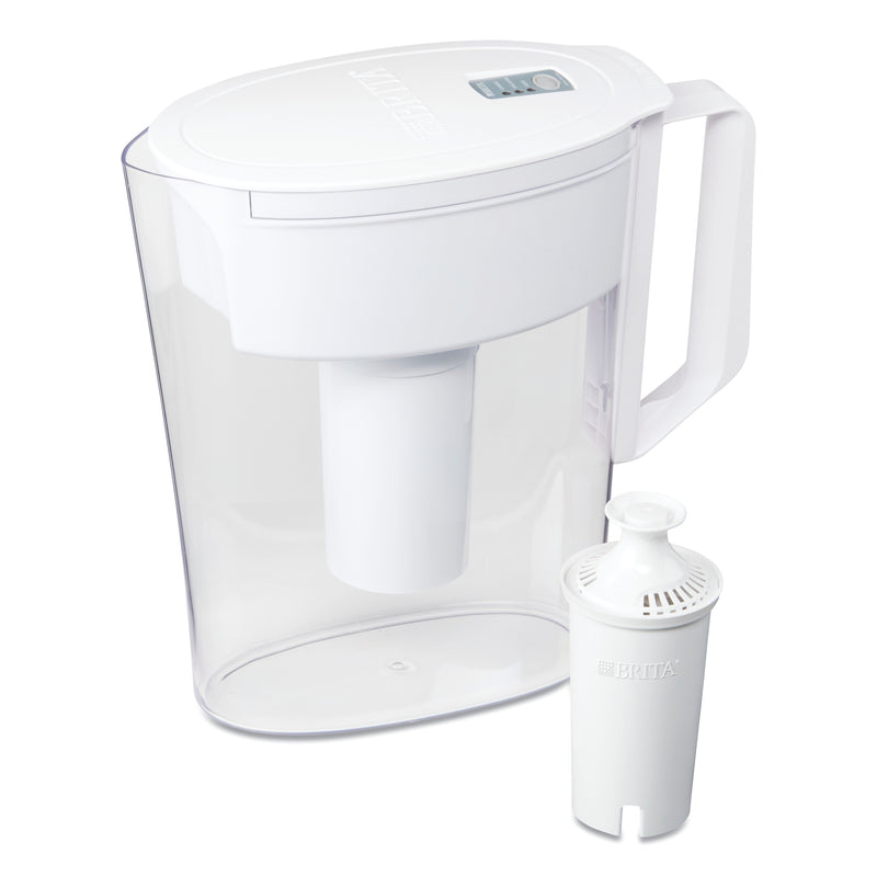 Brita Classic Water Filter Pitcher, 40 oz, 5 Cups, Clear, 2/Carton (CLO36089)