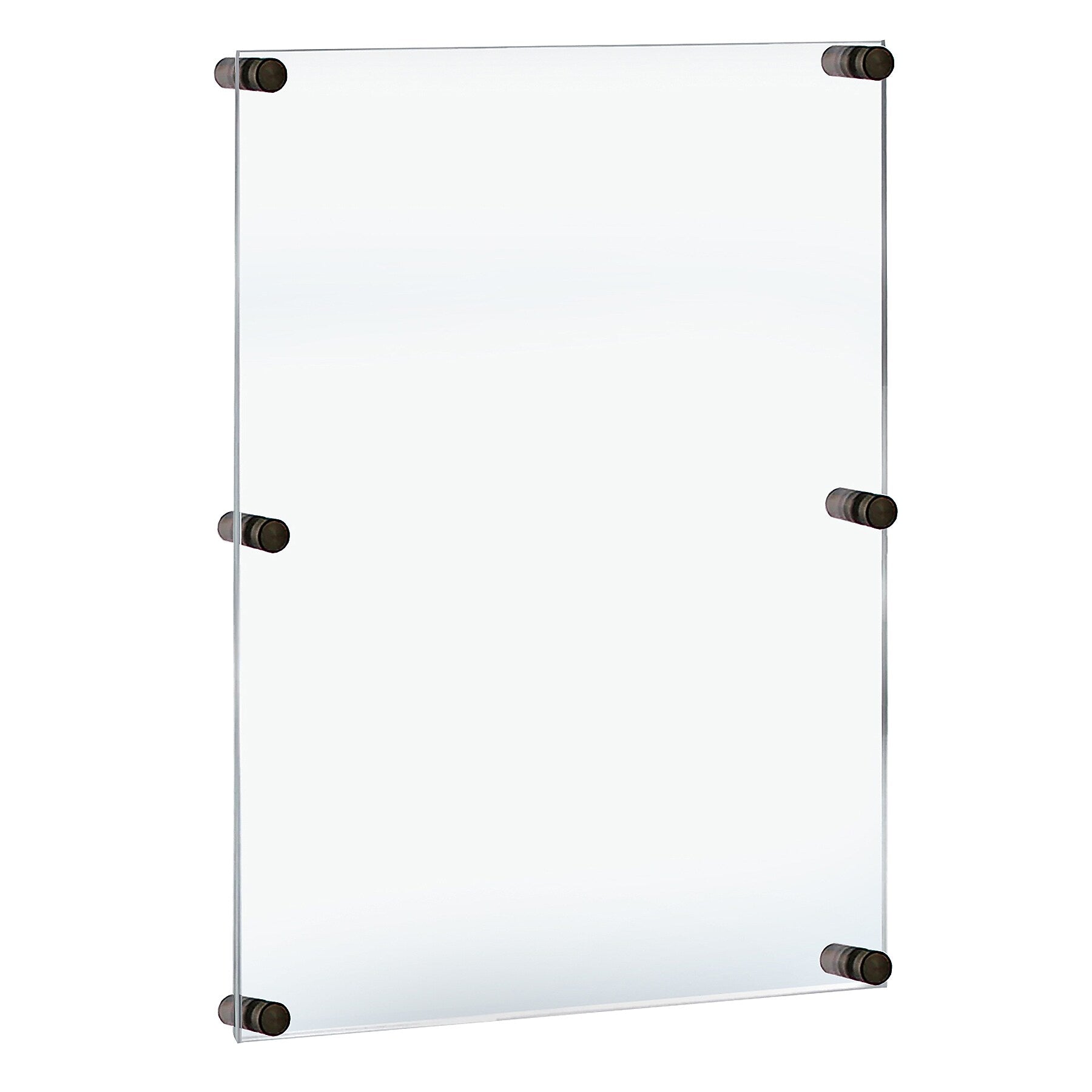 Azar Poster Holder, 28" x 40", Wall Mounted, Black, Acrylic (105536-BLK)