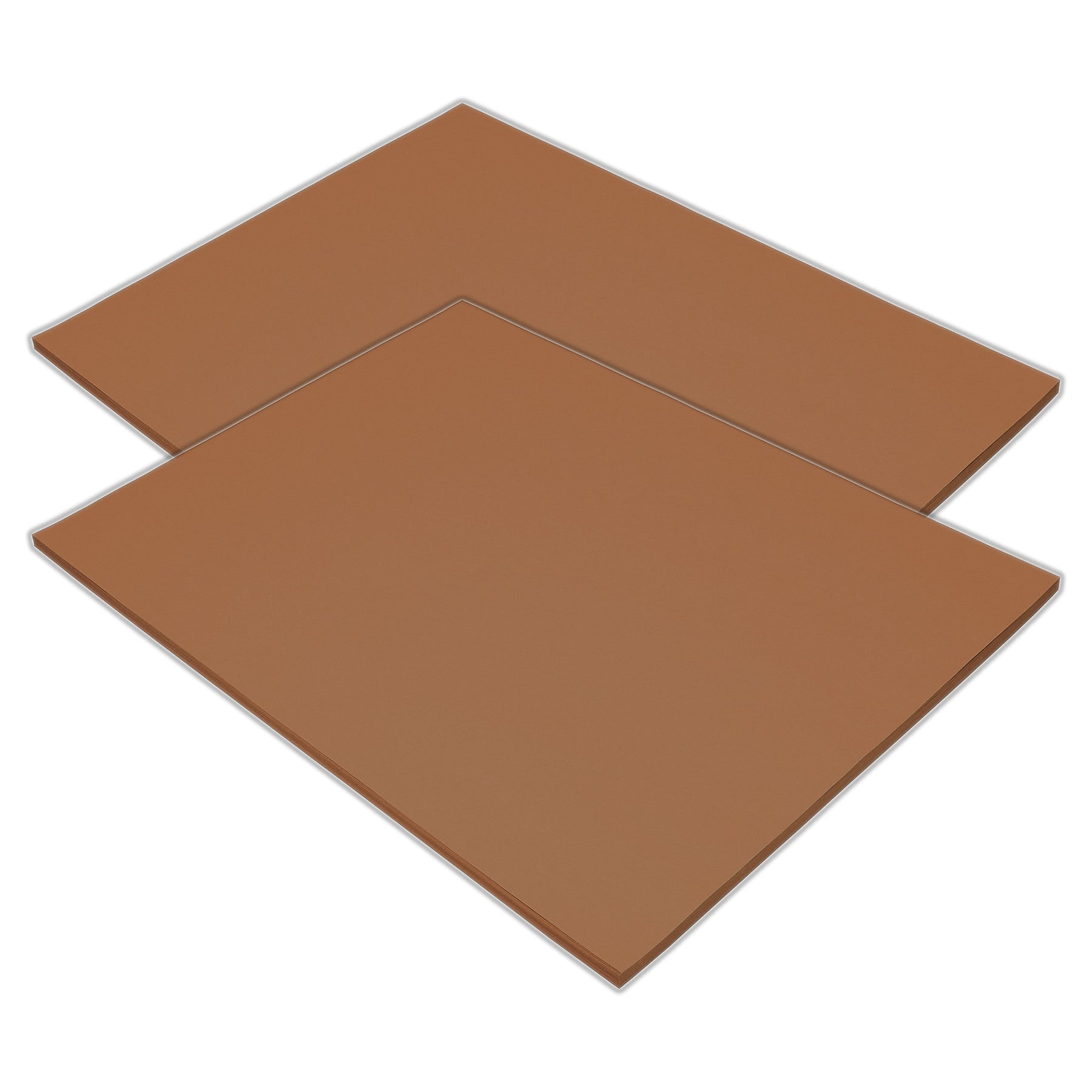 Tru-Ray 18" x 24" Construction Paper, Warm Brown, 50 Sheets/Pack, 2 Packs/Bundle (PAC103089-2)
