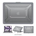 SaharaCase Raider Ultra-Duty Series 13.6" Laptop Case with Stand, Shock Absorbing, Storm Gray (LT00066)