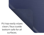 Function101 Desk Mat Pro + 2 Magnetic Cable Block Managers, 31" x 16", Navy (F101-DMPN2)