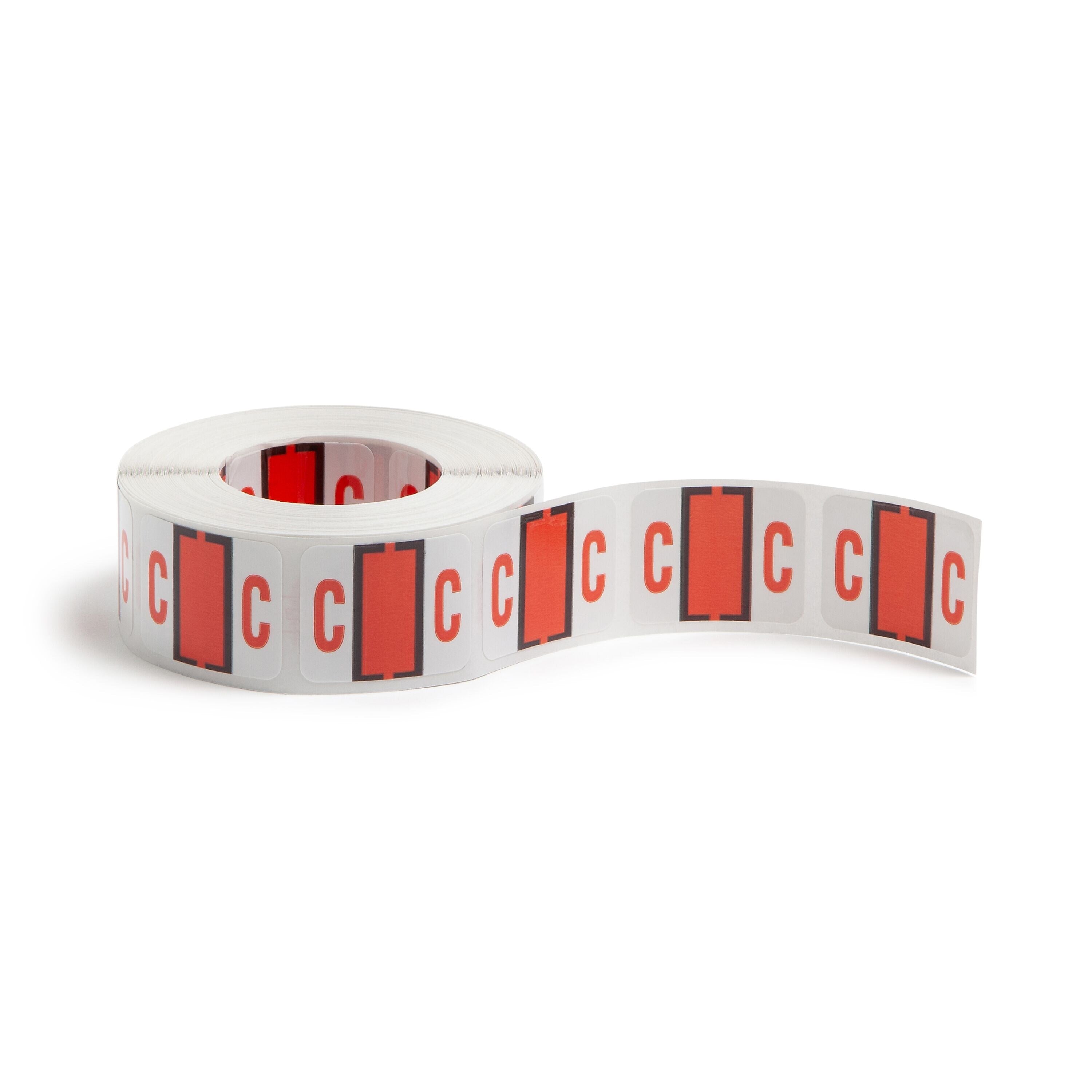 Smead BCCR Color Coded Alphabetic Labels, C, Dark Orange, 500/Roll (67073)