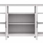 Bush Furniture Key West Console TV Stand, Screens up to 65", Pure White Oak (KWV160WT-03)