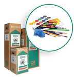 TerraCycle Cardboard Art Supplies Recycling Box, 21 Gallon, White and Green (286)