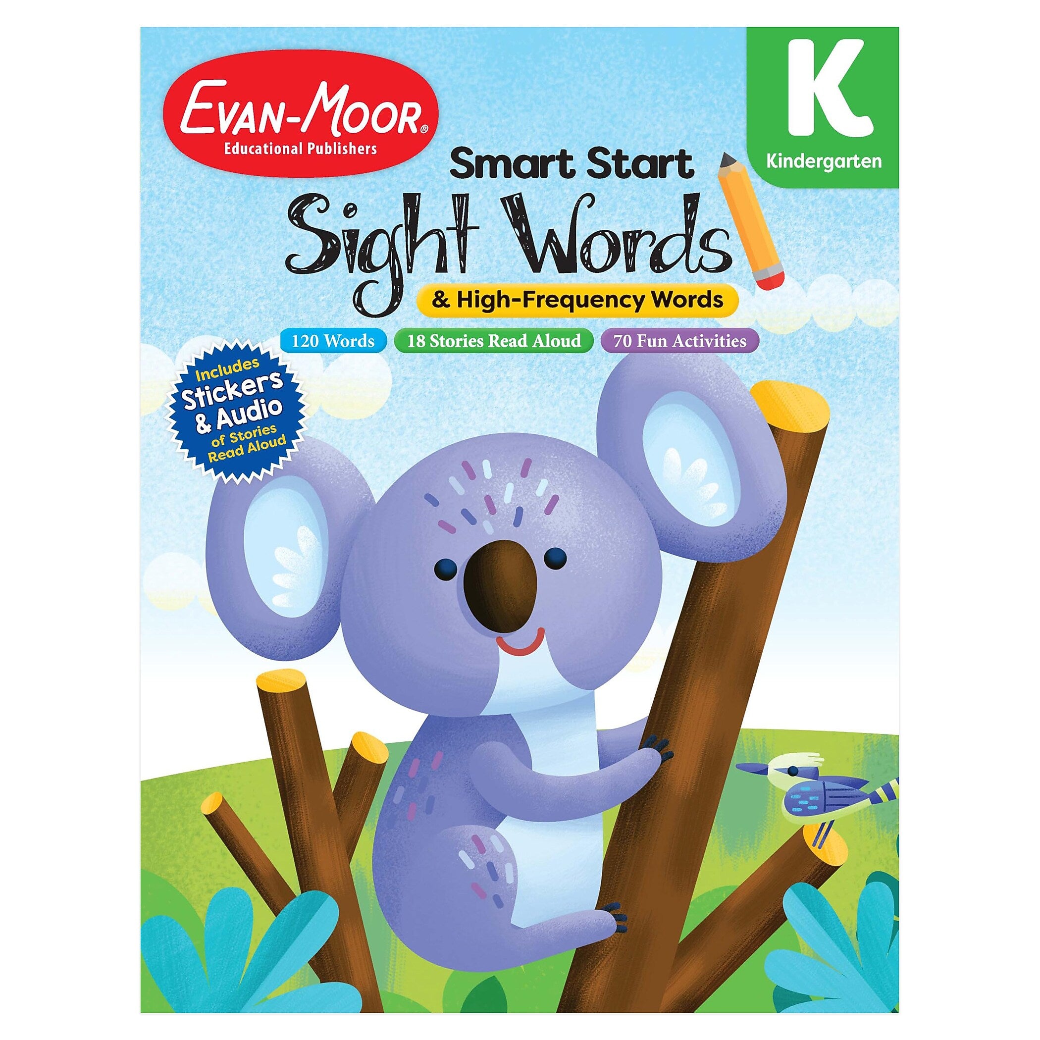 Evan-Moor Smart Start Acvitity Book Basic Skills Bundle, Grade K Workbook, 3 Books/Set