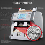 Cassida 9900R V2 2-Pocket Bill Counter, Gray
