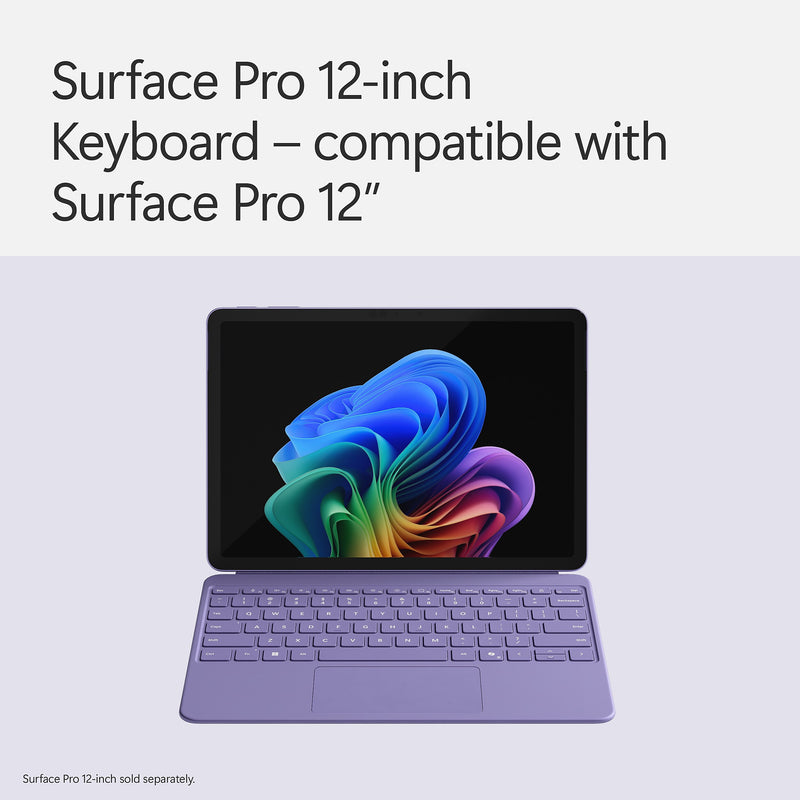 Microsoft Surface Pro 12" Keyboard Cover with Slim Pen 2, Violet (EP2-33104)