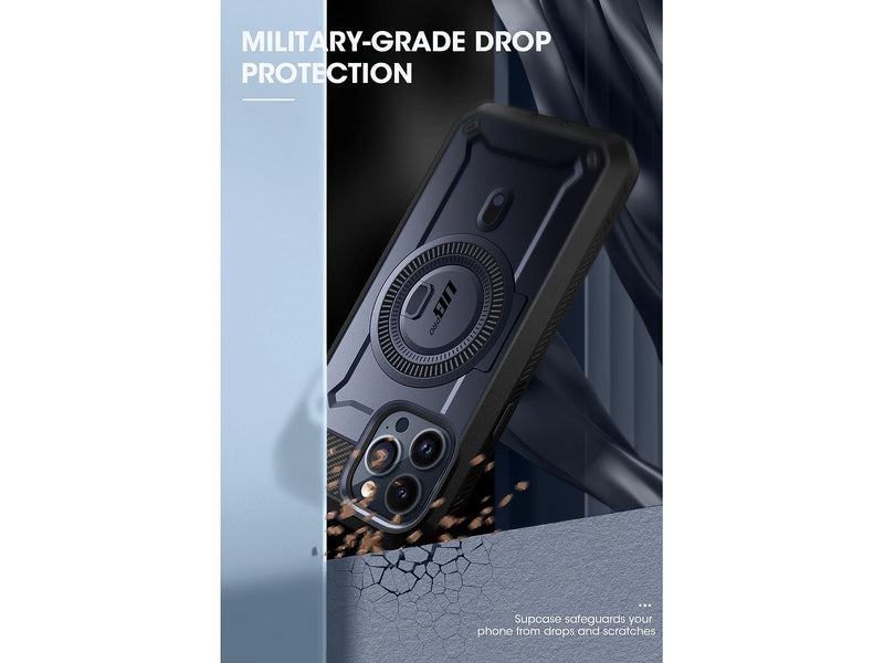 SUPCASE Unicorn Beetle PRO MAG Rugged Case for iPhone 15 Pro, Shock-Absorbing, Dark Blue