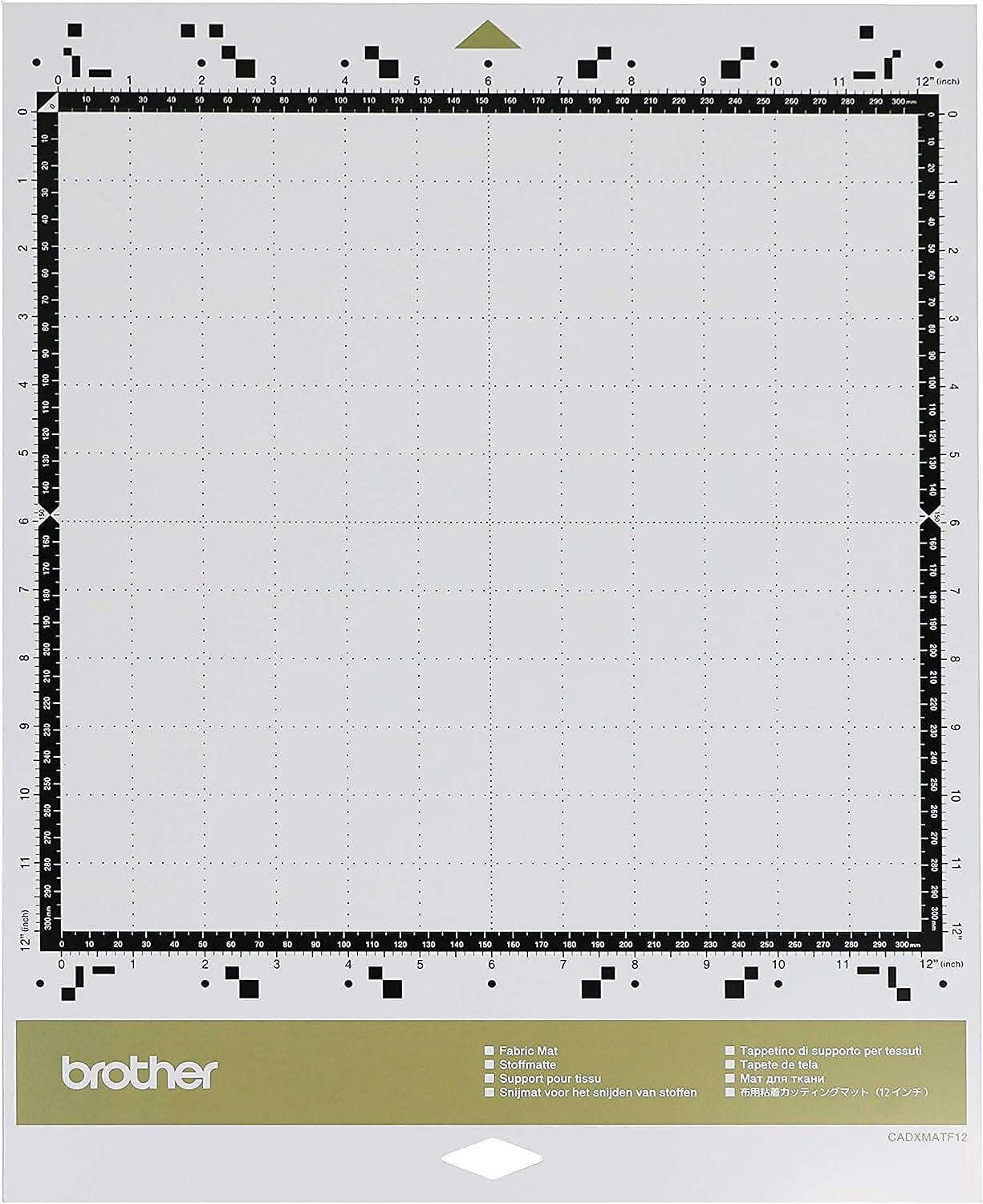 Brother ScanNCut DX Die Cutting Fabric Mat, 12" x 12" (CADXMATF12)