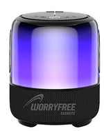 Worryfree Gadgets WSC-01 Wireless Bluetooth Portable Speaker with Microphone, Water Resistant, Black (WSC01-BLK)