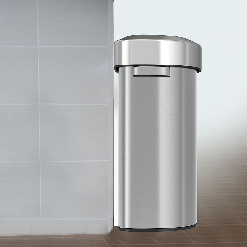iTouchless Stainless Steel Trash Can, 18 Gallon (IT18DOT)